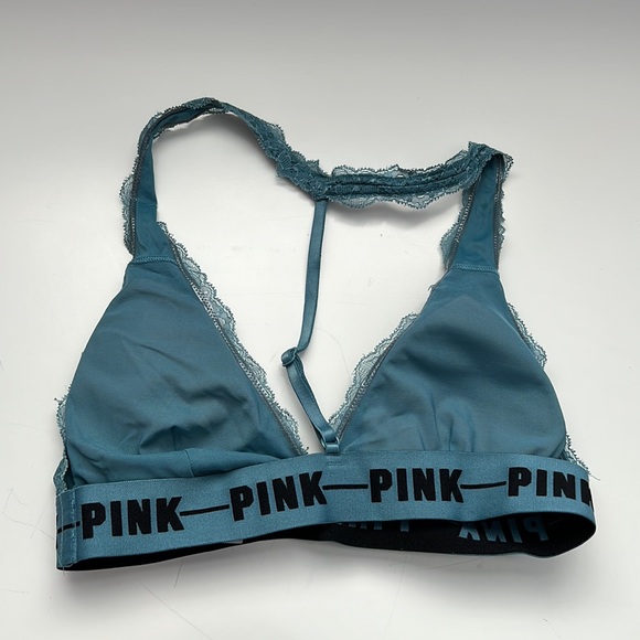 Pink Victoria Secret, Lace Strappy - Back Halted Bralette - Picture 2 of 2